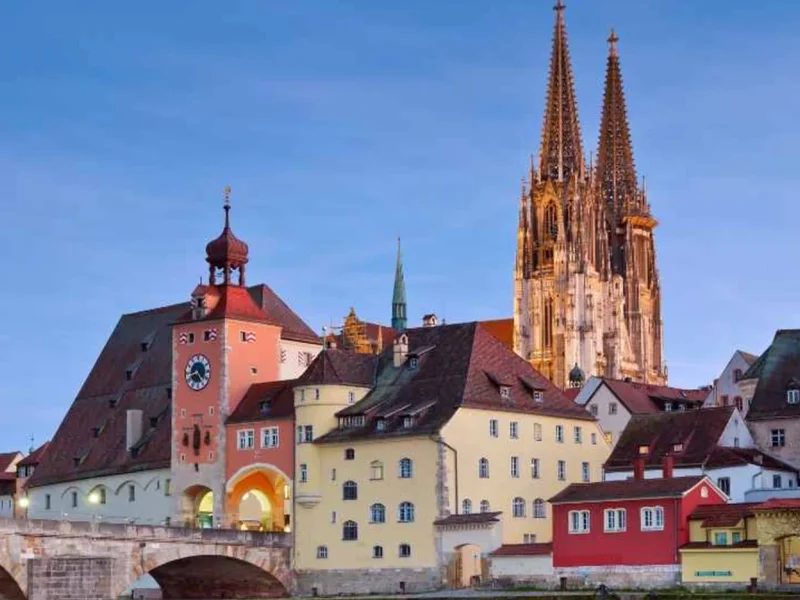 Regensburg city view