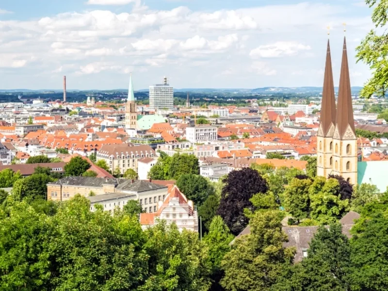 Bielefeld city view