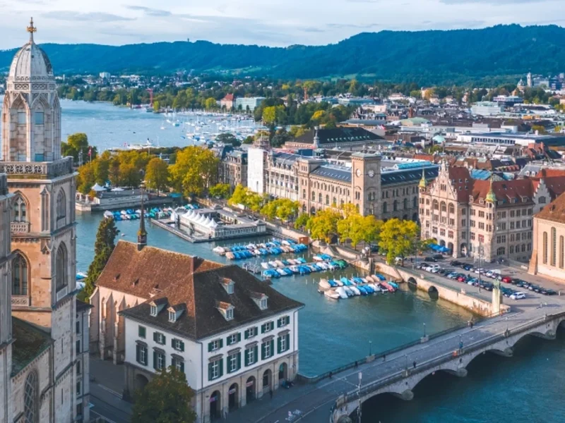 Zurich city view