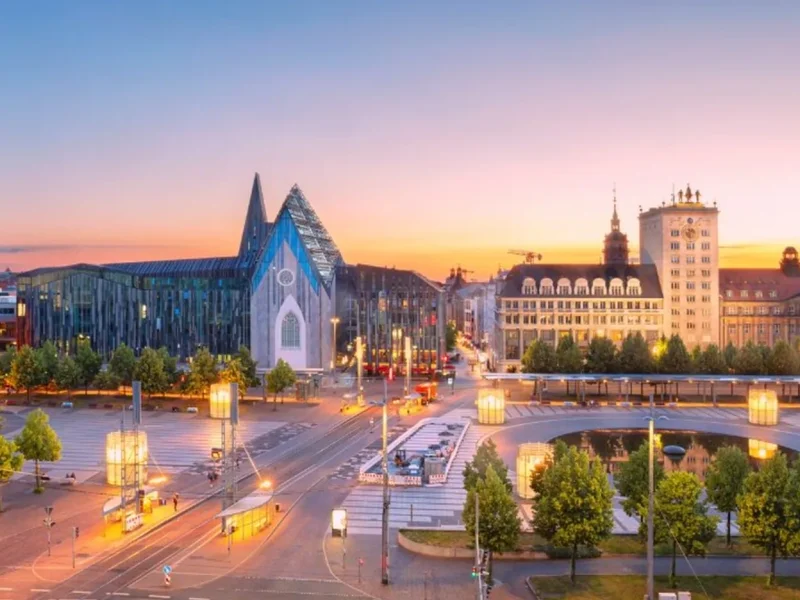 Leipzig city view
