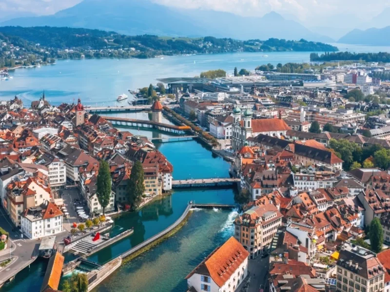 Lucerne city view