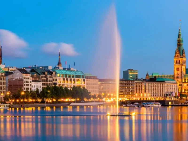 Hamburg city view