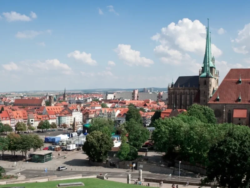 Erfurt city view
