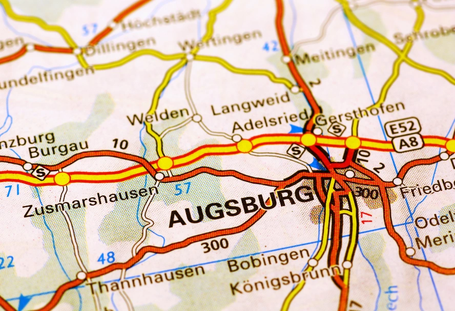 Street map for Escort Augsburg