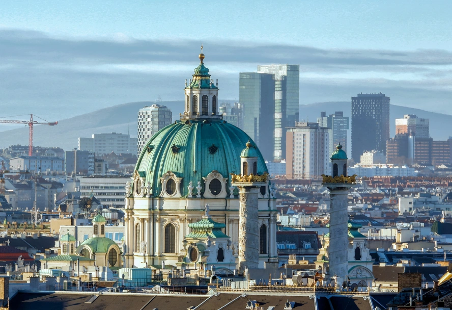 Panorama Sicht auf Wien