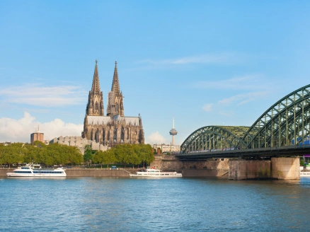Cologne Cathedral and the banks of the Rhine